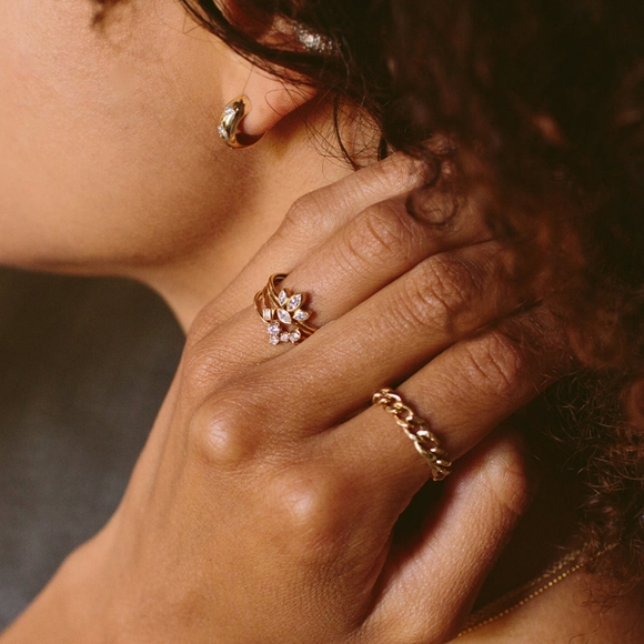 Zoe chicco diamond 14k open ring